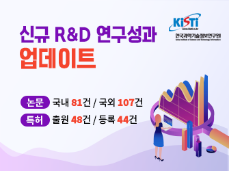  신규 R&D 연구성과 업데이트 / - 논문 : 국내 81건 / 국외 107건 / - 특허 : 출원 48건 / 등록 44건