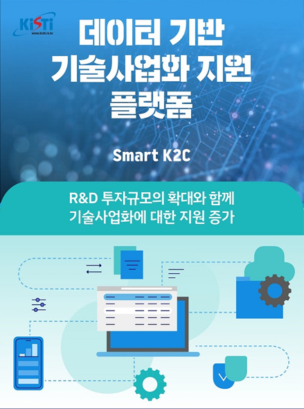 [인포그래픽] 데이터 기반 기술사업화 지원플랫폼(Smart K2C)